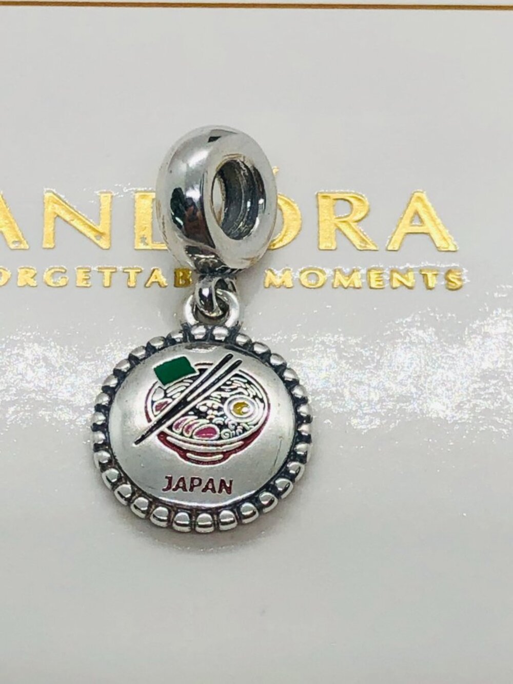 Pandora Japan Ramen Exclusive Dangle charm S925 Silver with box